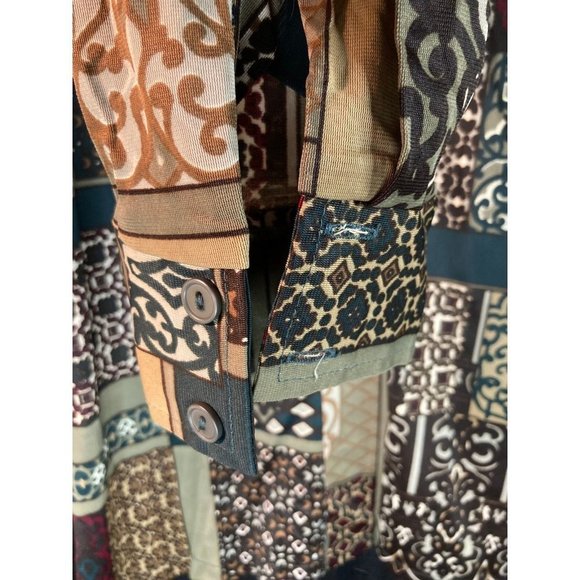 Vintage 1970’s disco shirt. Kennington M geometric. Box E - Picture 2 of 5